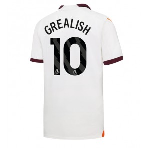 Manchester City Jack Grealish #10 Koszulka Wyjazdowych 2023-24 Krótki Rękaw